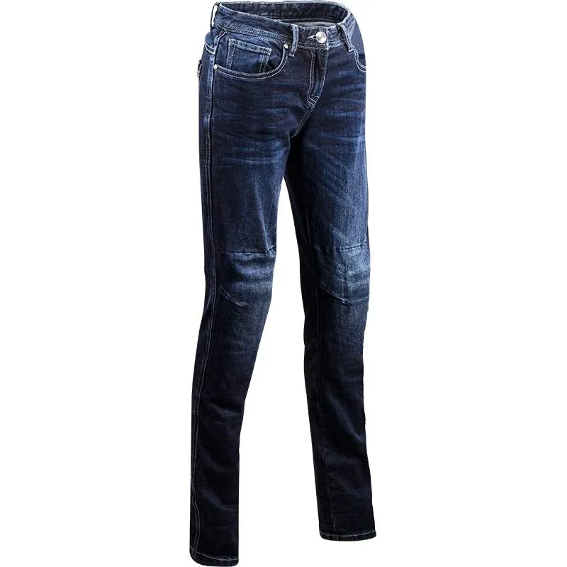 hlače ls2 vision evo jeans ženske plave - slika 4