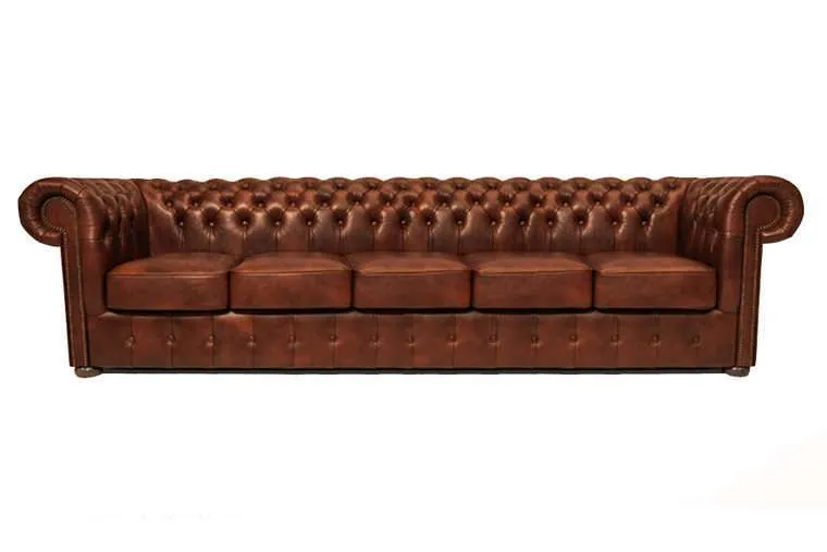 Chesterfield Garnitura Class Leather | 5-sjedišta | Cloudy Caramel - Ježdovec, Zagreb