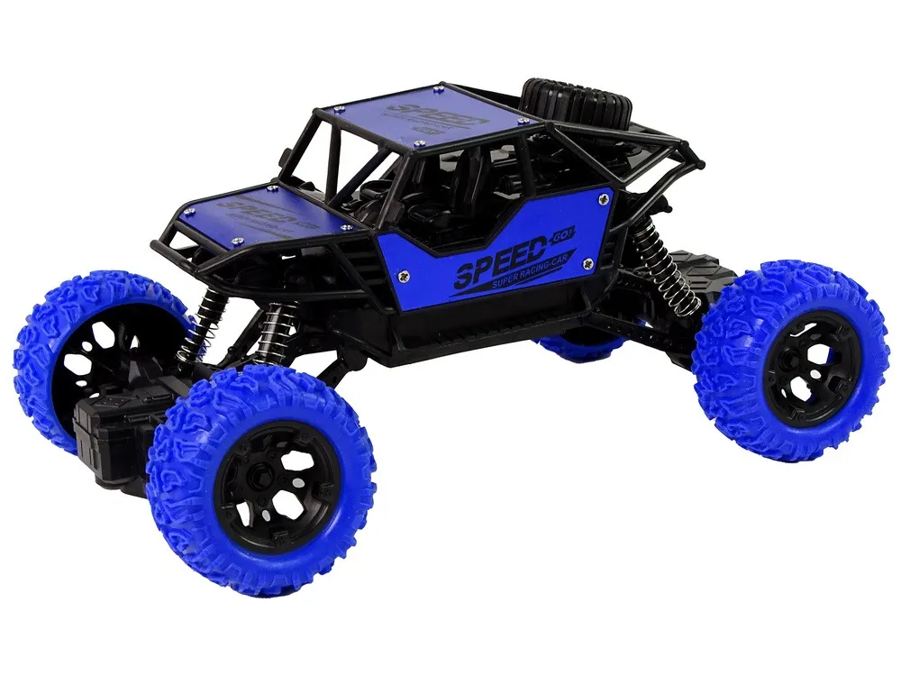 remote controlled terrain car r/c 1:18 blue. - slika 2