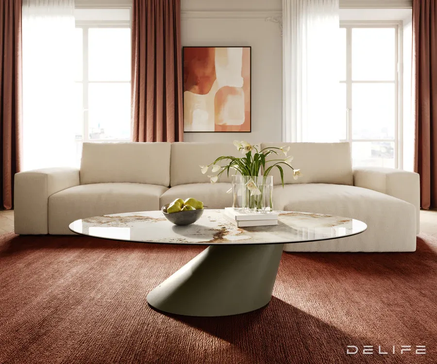 klub stolić edge 140x80cm, materijal: keramika minas melange - slika 2