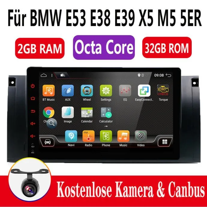 bmw e39 e53 m5 original android 10.0 + parking kamera - slika 17