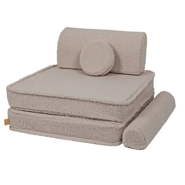 velika modularna sofa za djecu - premium bearly, svijetlosiva - slika 4