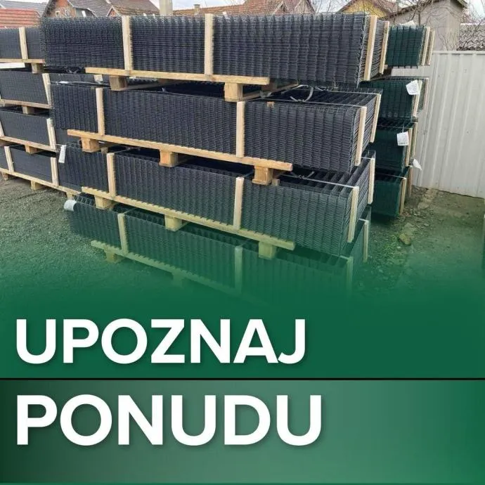 panel ograda 2030 x 2500 mm + gratis kompletan materijal za montažu - slika 1