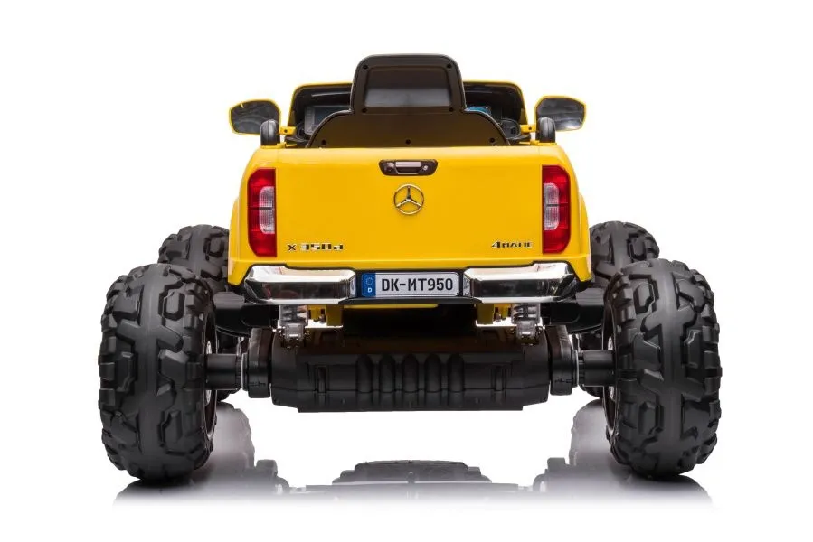 licencirani auto na akumulator mercedes dk-mt950 4x4 - žuti/lakirani - slika 6