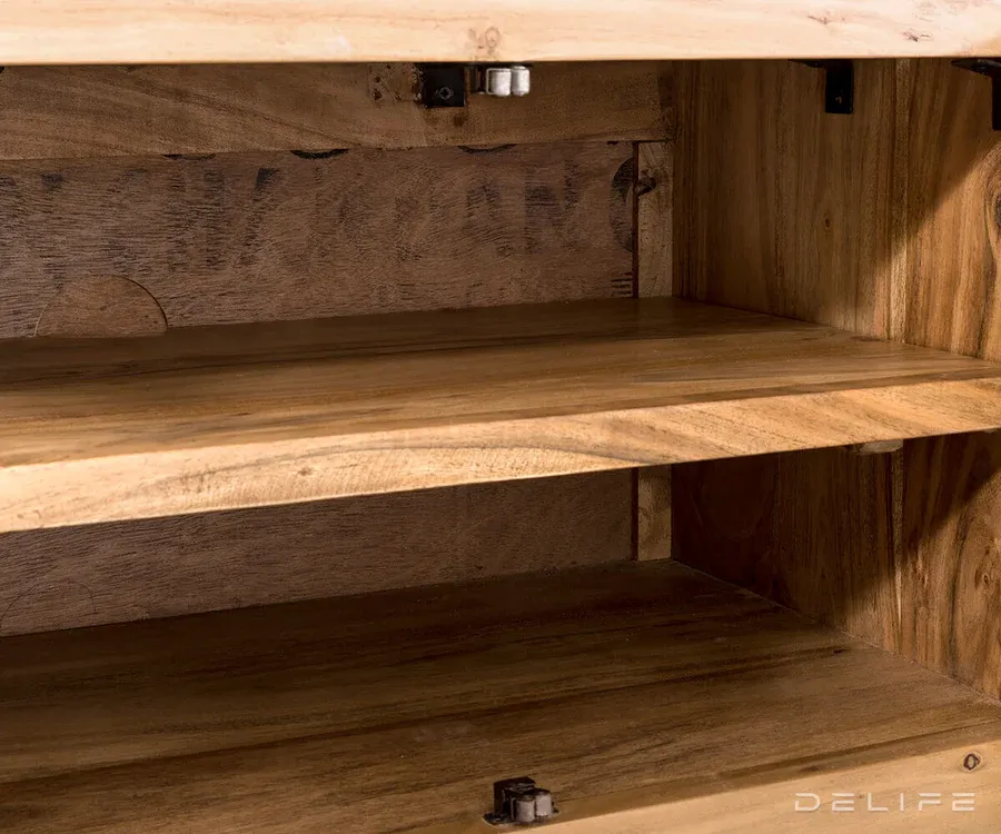 komoda live edge 220x46cm, materijal: bagrem - slika 5