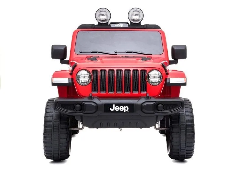 licencirani auto na akumulator jeep rubicon 4x4 - crveni - slika 2