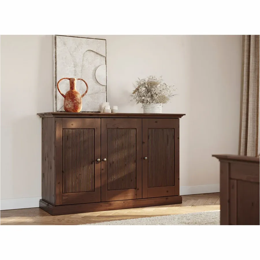 komoda rosella 141,7x45 cm, materijal: masivna borovina - slika 6