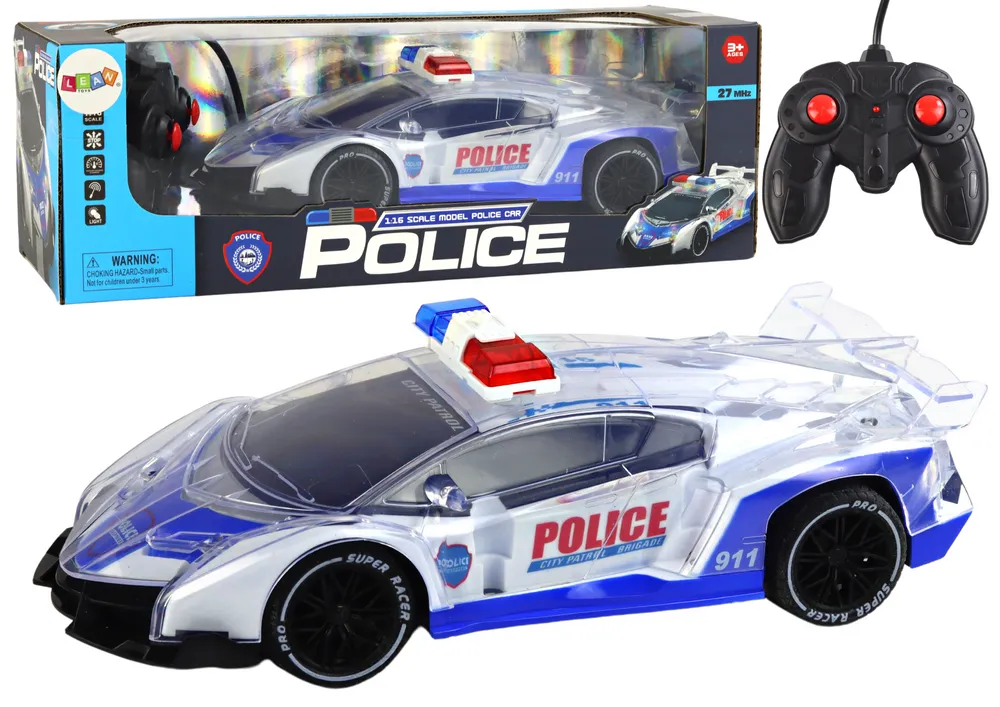 Auto na daljinsko upravljanje Police Sports 1:16 Lights - Mursko Središće