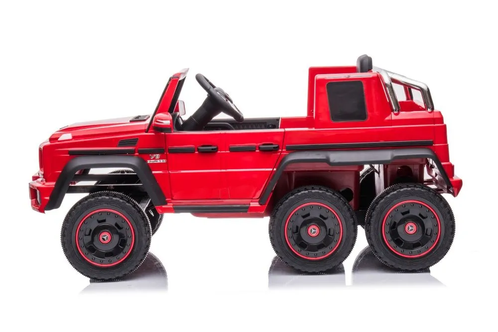 licencirani auto na akumulator mercedes g63 6x6 - crveni - slika 2