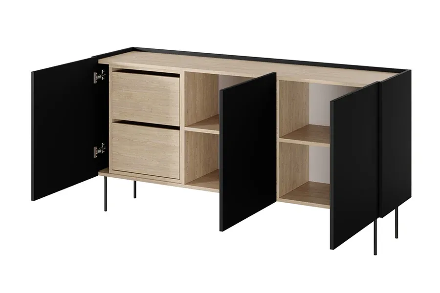 komoda desin 170cm, 3 vrata i 2 ladice, materijal: mdf - slika 3