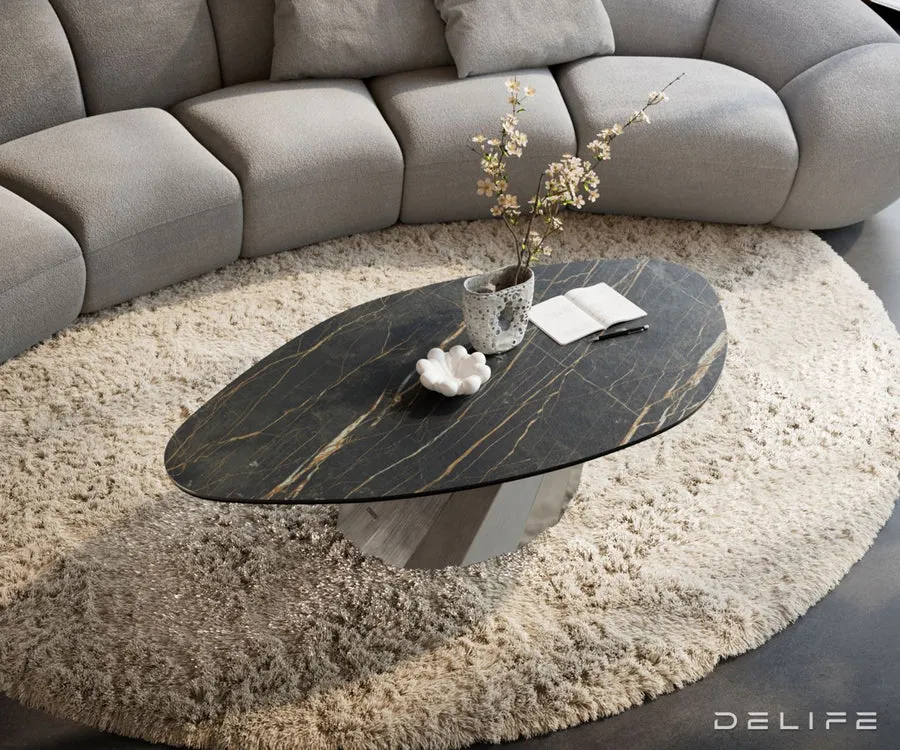 klub stolić edge 140x76cm, materijal: keramika noir desir - slika 5