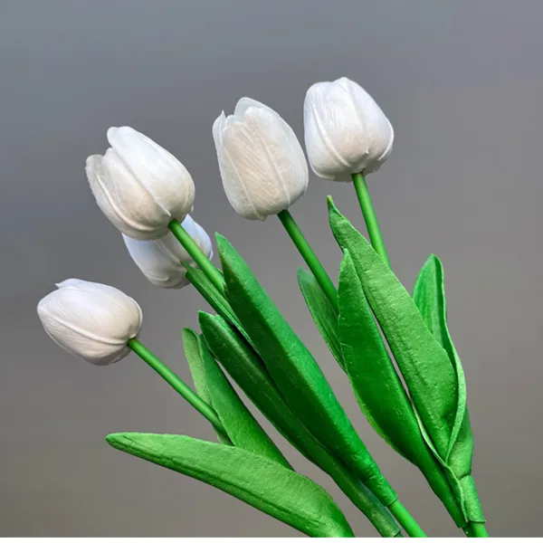 (5kom) umjetni buket - tulipani - slika 11