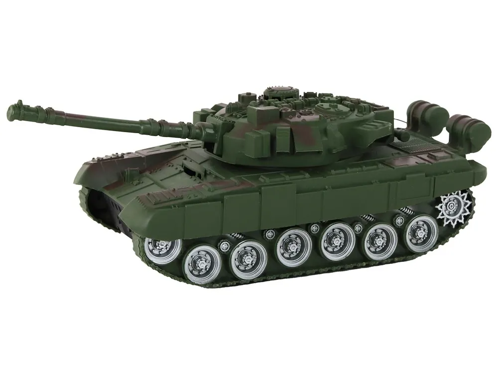 r/c tank remote controlled lights sound green 1:18 27mhz - slika 2