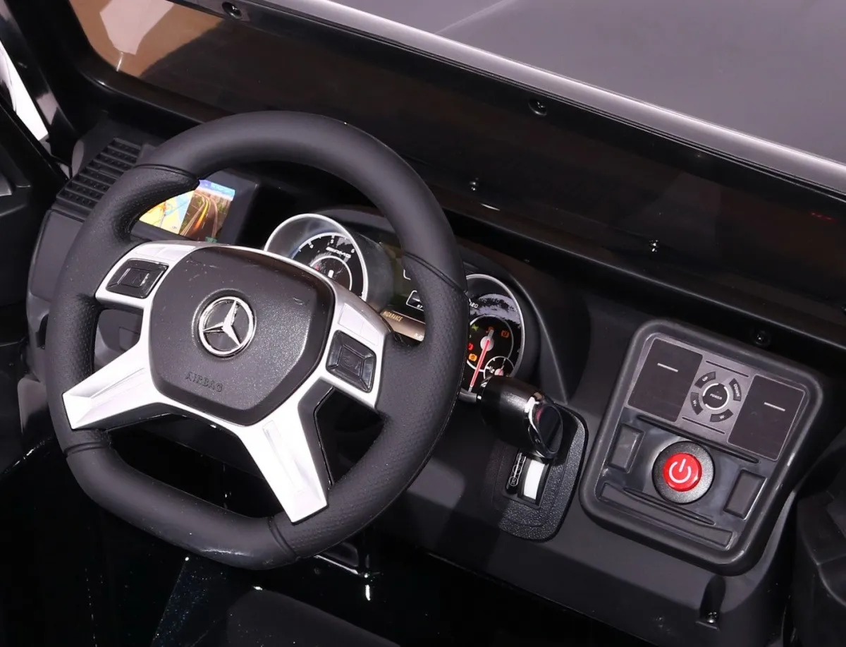 licencirani auto na akumultor mercedes g65 2 4g - bijeli/lakirani - slika 4