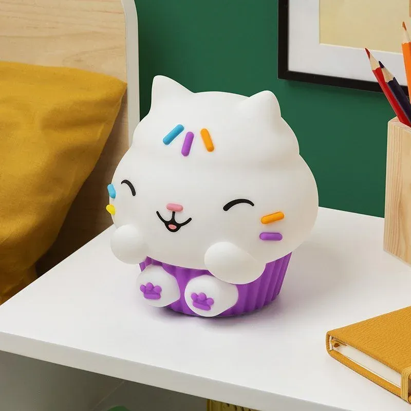 paladone gabby´s dollhouse cakey cat squishyglo silicone light - slika 3