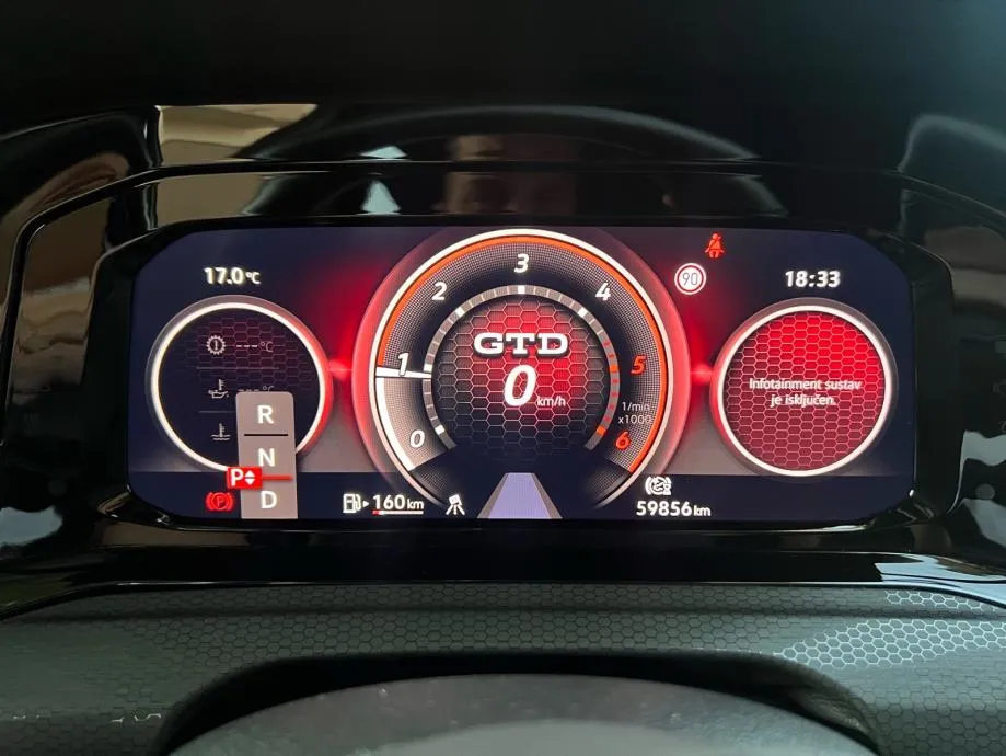 vw golf 8 2.0 tdi gtd, dsg, virtual … - slika 17