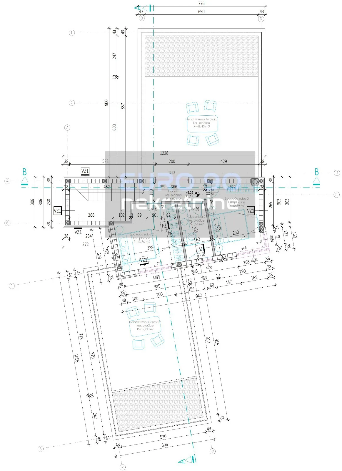 rtina-građevinsko zemljište s gotovim projektom luksuzne,moderne vile - slika 14