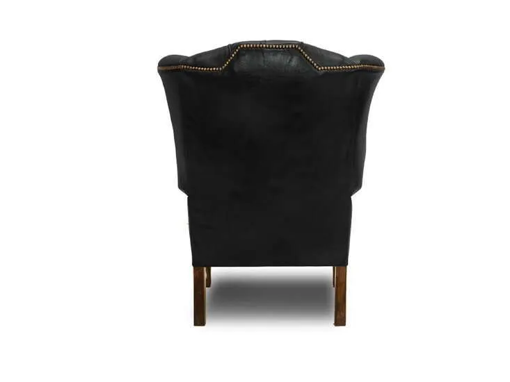 chesterfield fotelja plainwing | 1-sjedište | matt black - slika 4
