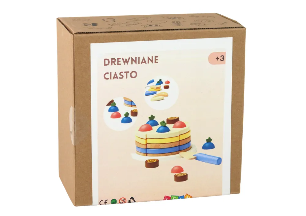 drveni kolač komadi torte - 8 komada. - slika 3