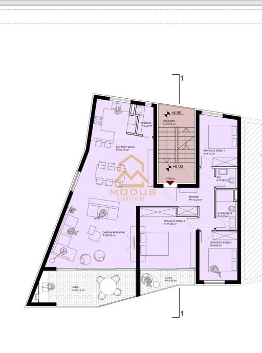 strožanac, penthouse/ 3soban stan (prodaja) - slika 9