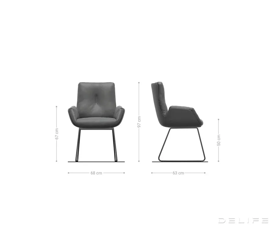 blagovaonska stolica clea, materijal: mikrofibra/boucle - slika 7
