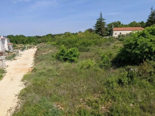 labin, zemljište s građevinskom dozvolom, pogled na more 527 m2 - slika 4