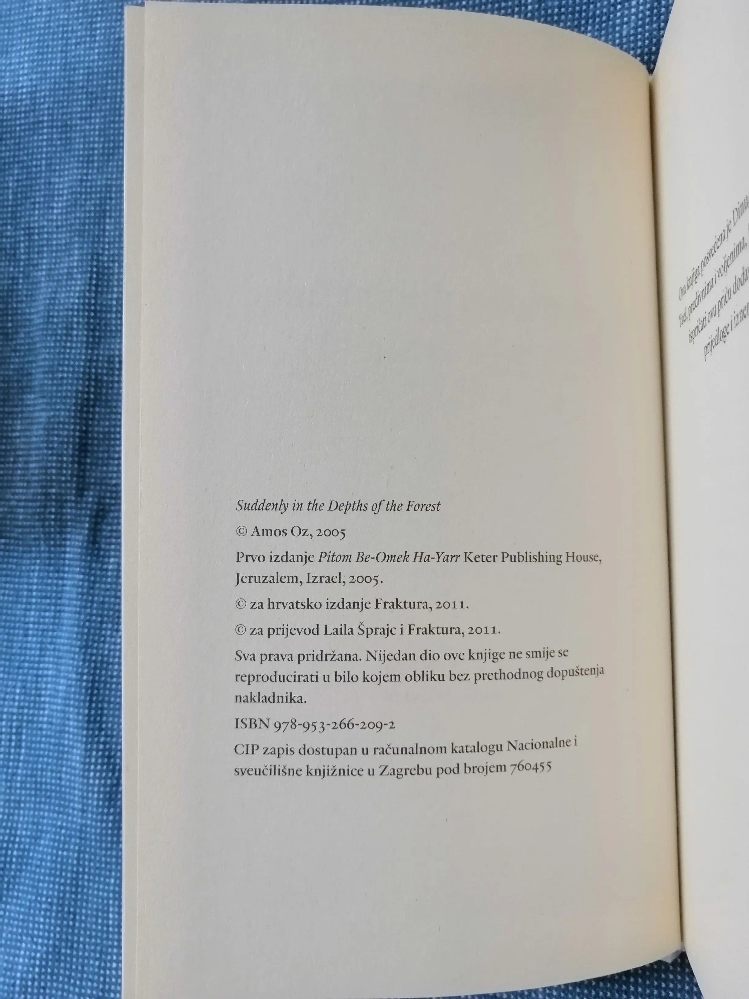 amos oz – iznenada u dubini šume [b121] - slika 3