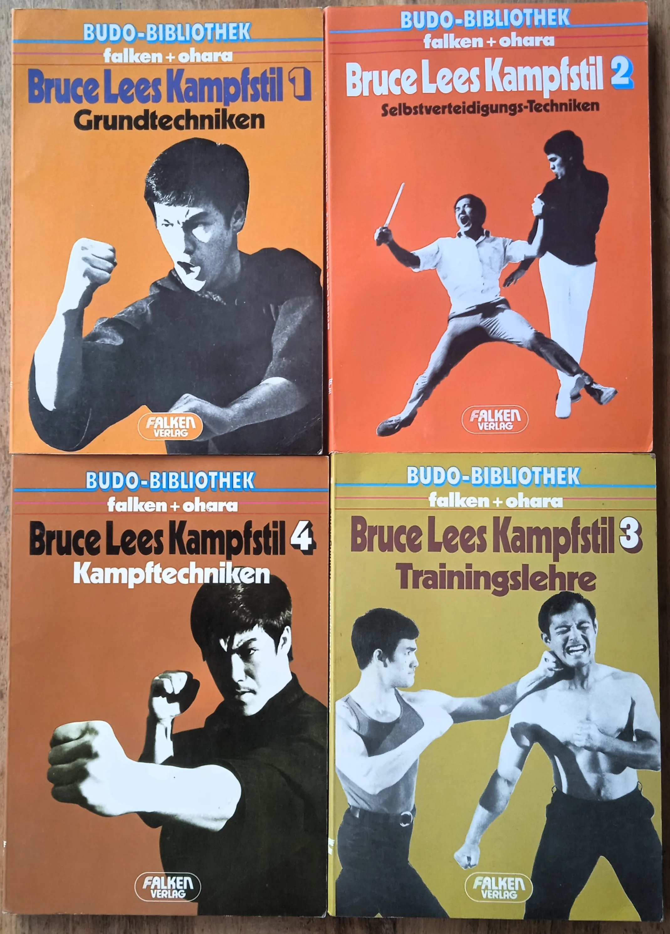 BRUCE LEE 1/4 KUNG FU KARATE Knjige na njemačkom jeziku ILUSTRIRANE - Sisak