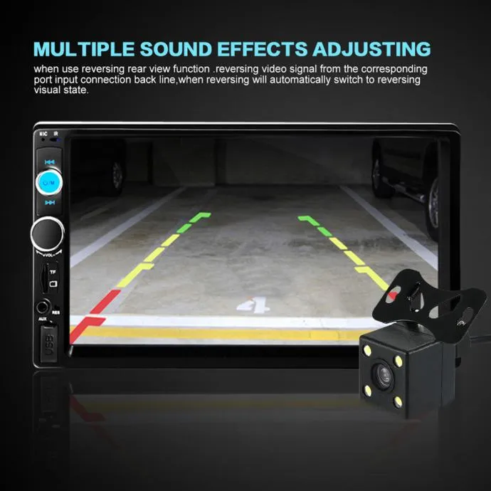 2din auto radio 7" bluetooth usb aux daljinski novi - slika 4