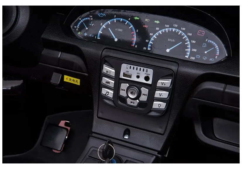 auto na akumulator ysa021a - dvosjed - žuti/lakirani - slika 6