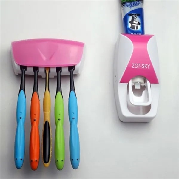 zidni držač četkica za zube i zidni dispenser paste za zube - slika 5