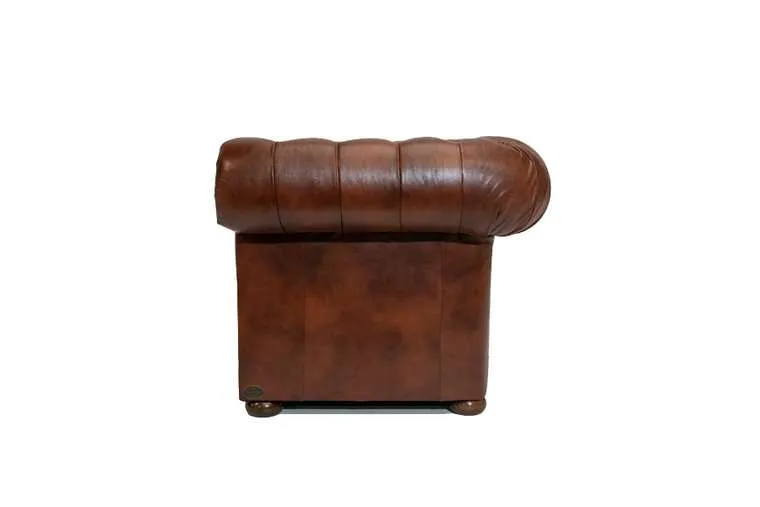chesterfield dvosjed first class leather | 2-sjedišta | cloudy brown - slika 2
