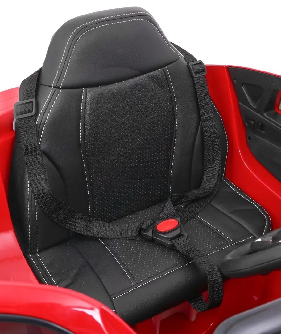 licencirani auto na akumulator bmw x6m - crveni/lakirani - slika 8