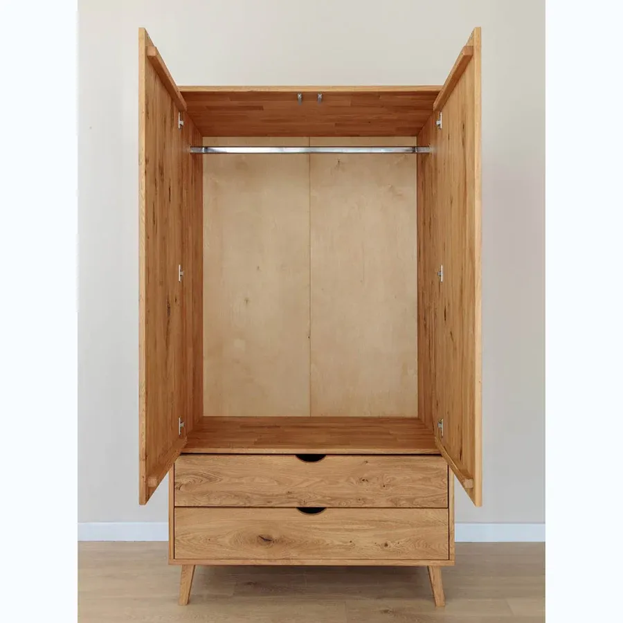 ormar simona 90x180 cm, materijal: masivno drvo hrast - slika 5