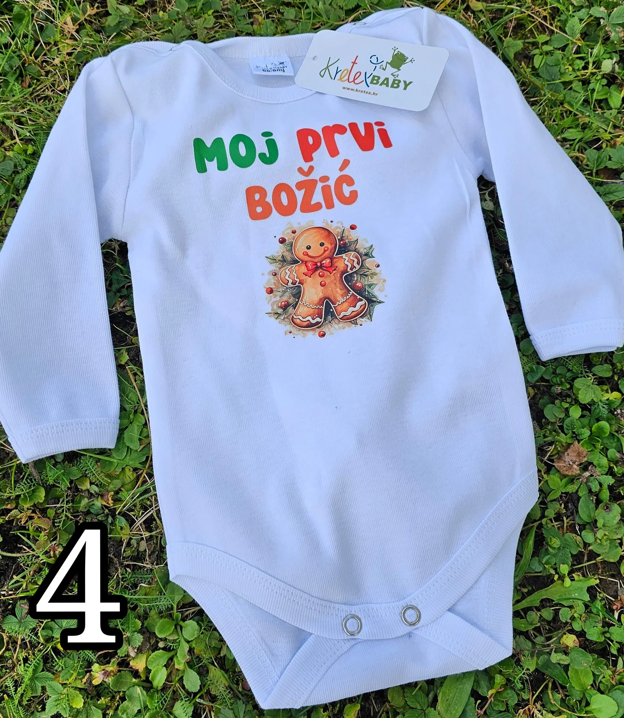 božićni body s tiskom - slika 5