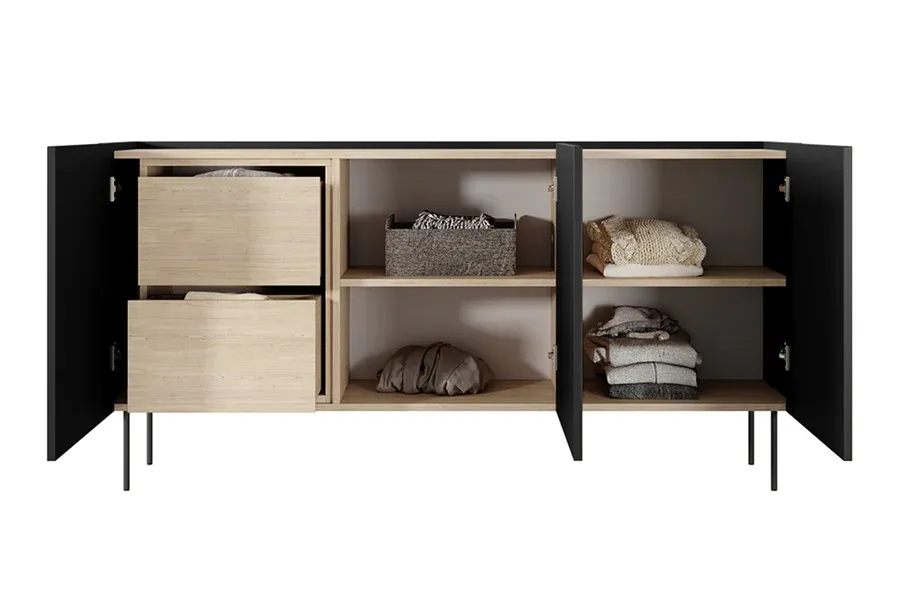 komoda desin 170cm, 3 vrata i 2 ladice, materijal: mdf - slika 4