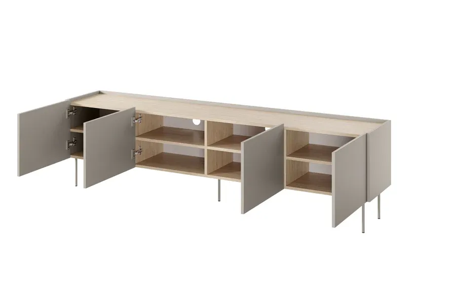 tv komoda desin 220cm, 4 vrata, materijal: mdf - slika 4