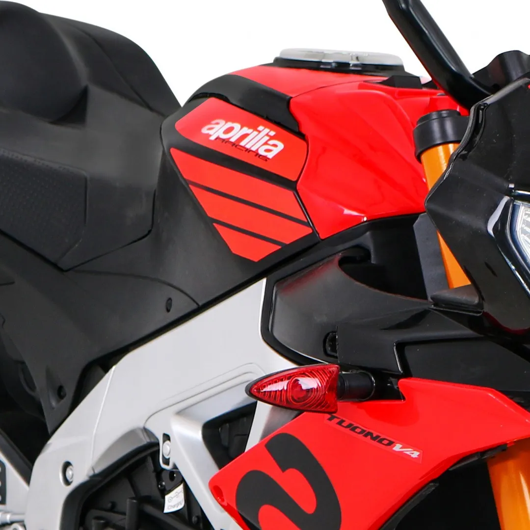 licencirani motor na akumulator aprilia tuono v4 - crveni - slika 8