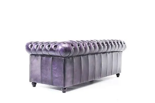 chesterfield trosjed original leather | 3-sjedišta - slika 2