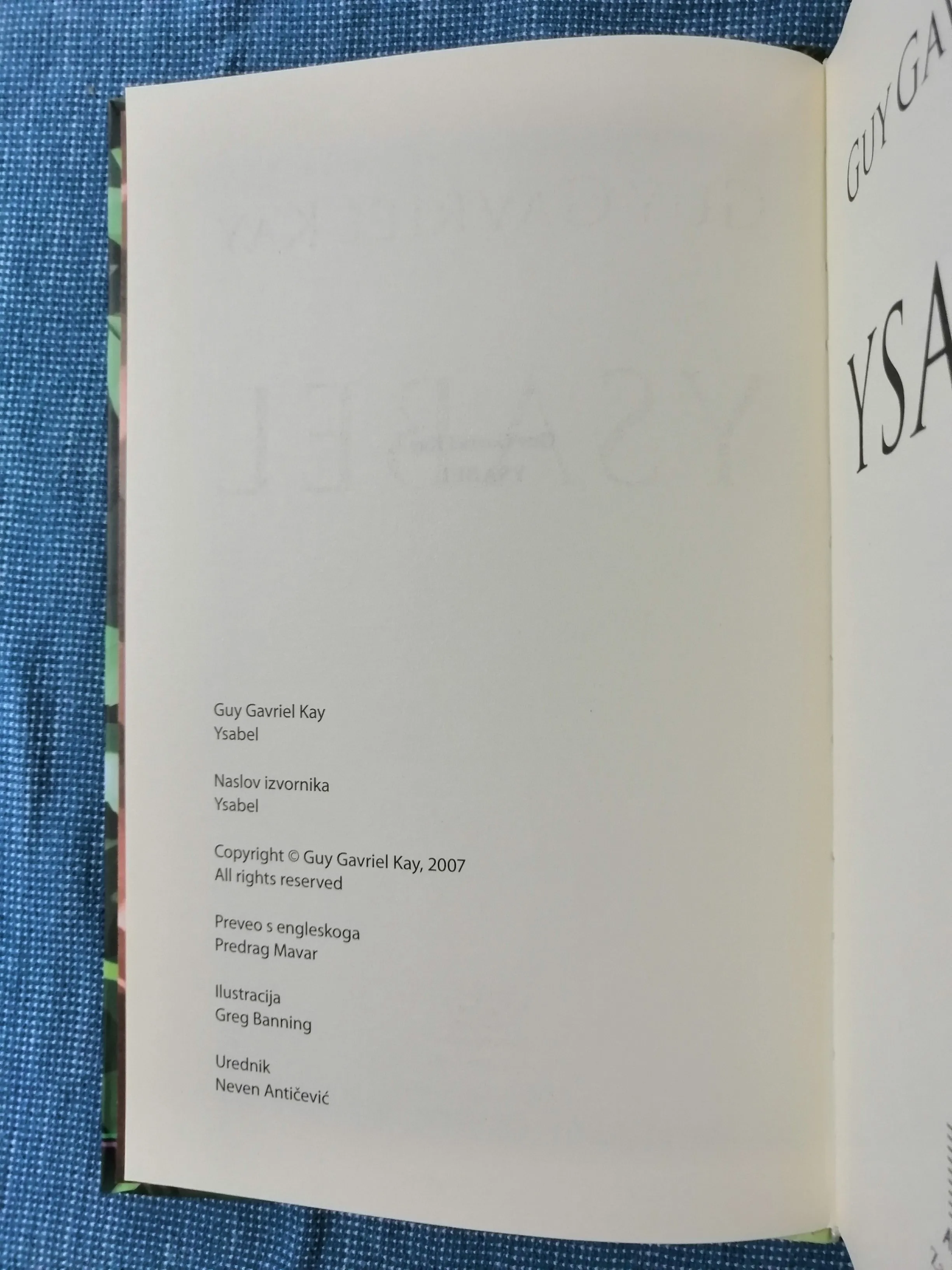 guy gavriel kay – ysabel - slika 3