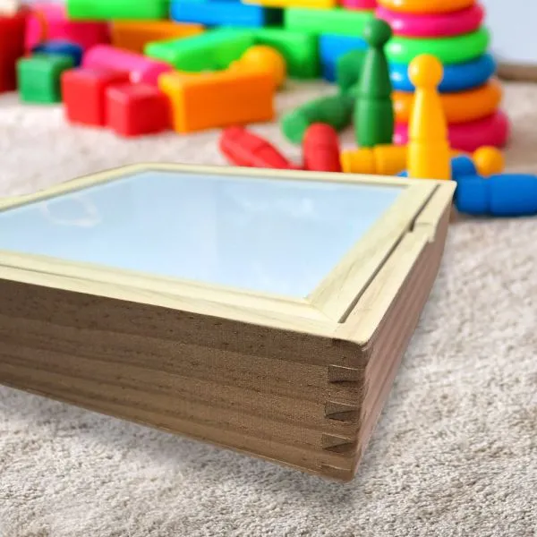 2u1 ploča s puzzle magnetima u drvenoj kutija - kreativni set - slika 6