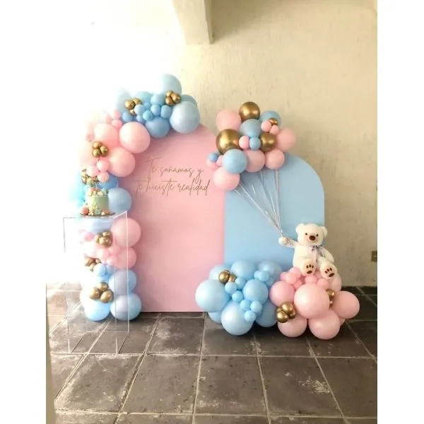 luk od balona - pink and blue (104 balona u setu) - slika 2