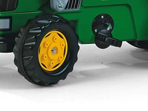 rolly toys traktor na pedale john deere + prikolica - slika 3