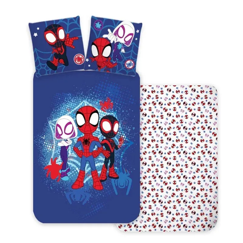 spider-man ‘city adventures’ posteljina za bebe, 100×135 cm - slika 2