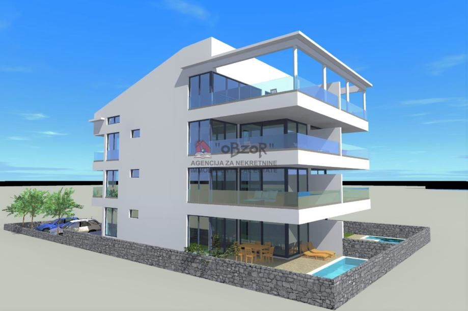 povljana-dvoetažan apartman(s5) penthouse - prvi red do mora - slika 18