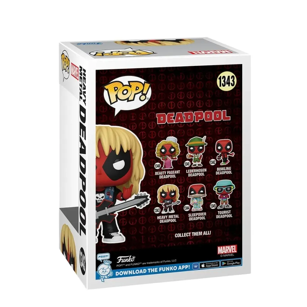 funko pop! marvel: deadpool – heavy metal deadpool #1343 - slika 2