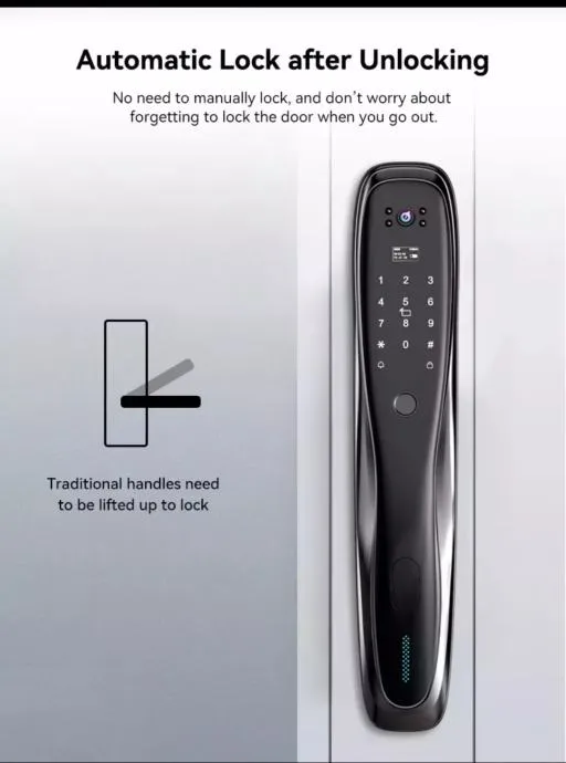 wifi pametna brava otisak prsta + kamera smartlock - slika 9