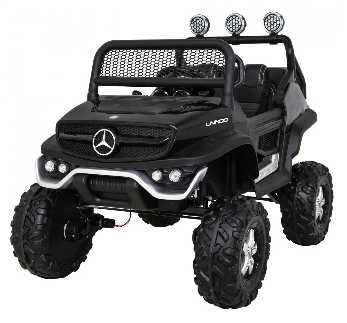 Licencirani auto na akumultor Mercedes BENZ UNIMOG S- crni - Mursko Središće
