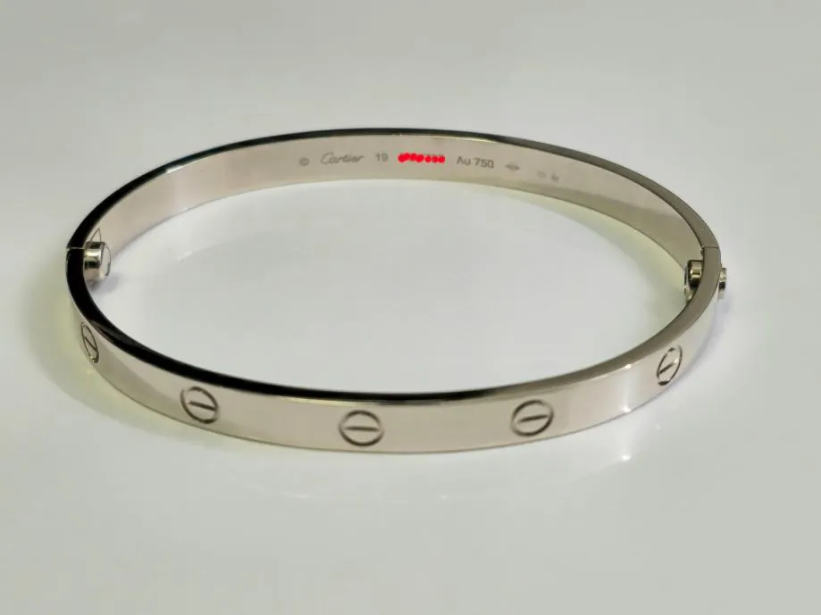 cartier love bracelet white gold / r1, rate !! - slika 2
