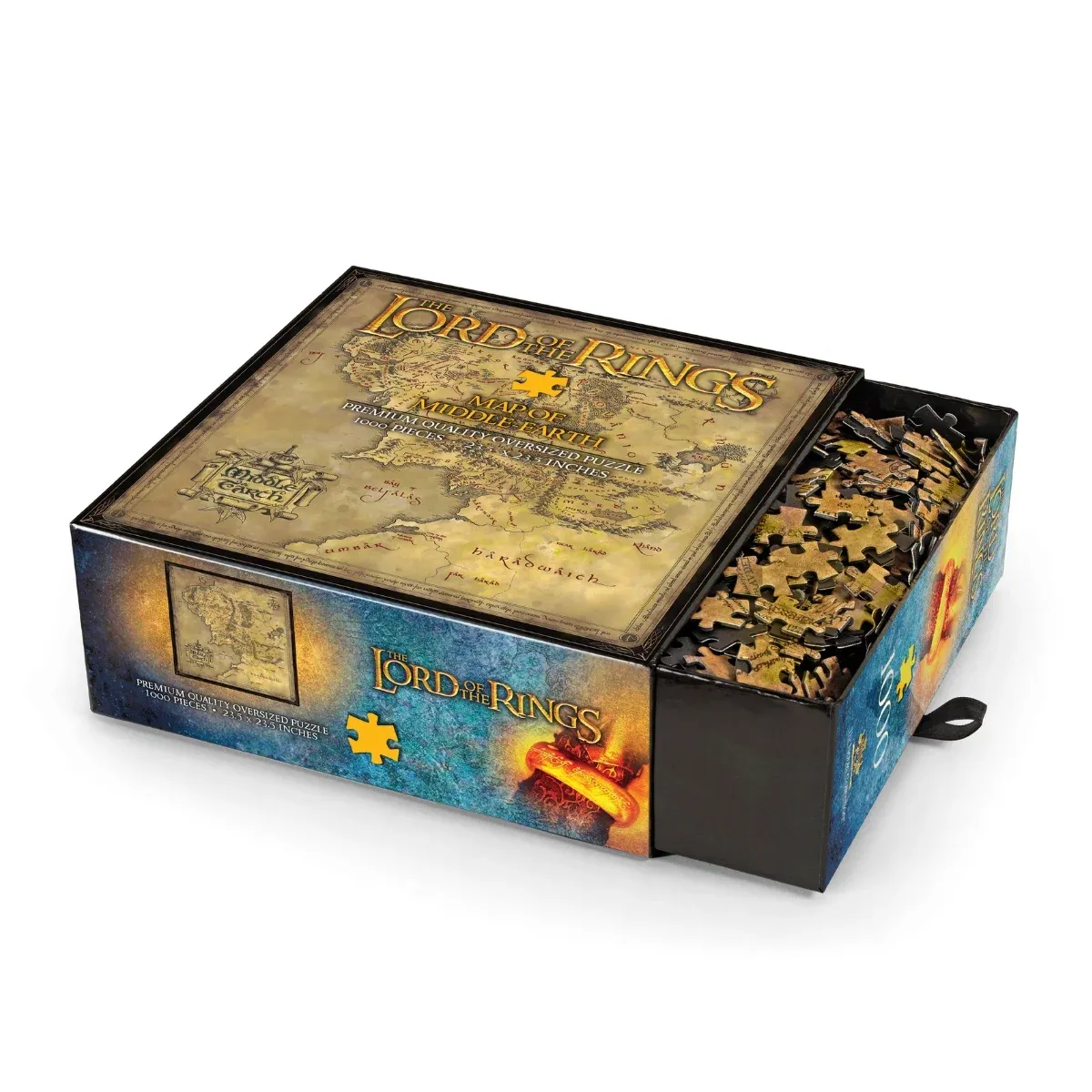 lord of the rings puzzle – map of middle-earth, 1000pcs - slika 3